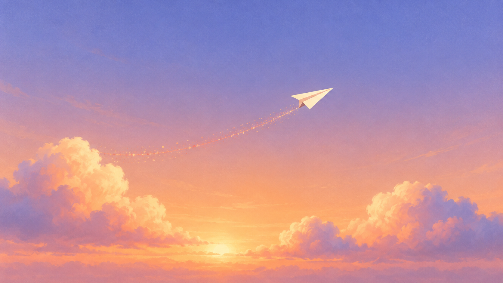 Open sky and soft clouds