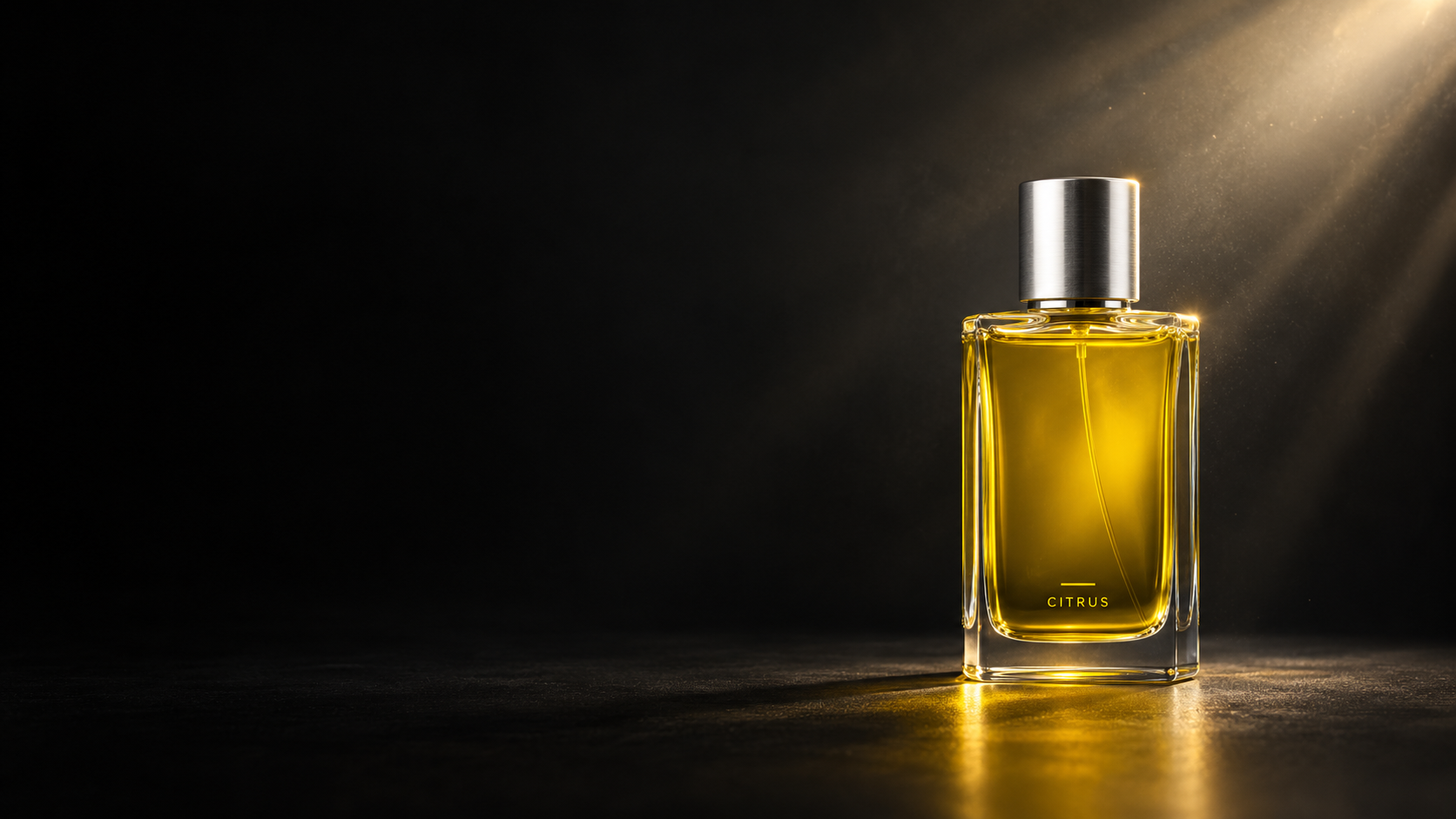 Citrus perfume bottle